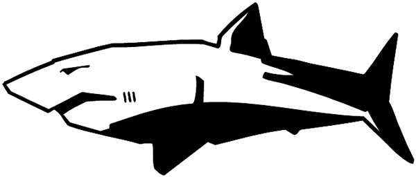Shark vinyl decal. Customize on line.       Animals Insects Fish 004-1336  